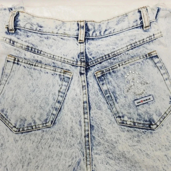 🌴3/$15🌴 80s Dakota Blue Jeanswear acid washed womens jeans Size 5 Embellished - Picture 6 of 16